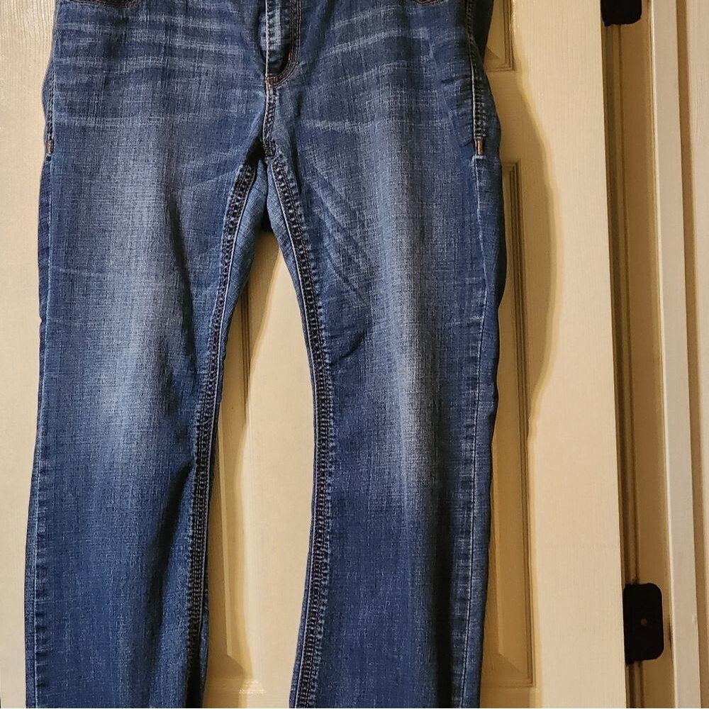 Melissa McCarthy Seven7 Women's Straight Leg Jeans - Blue